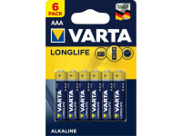 Varta Longlife Batteries 4103, AAA / LR03 / 1.5V, Set 6 pcs (EU Blister)