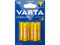 Varta Longlife Batteries 4106, AA / LR06 / 1.5V, Set 6 pcs (EU Blister)