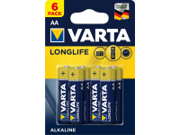 Varta Longlife Batteries 4106, AA / LR06 / 1.5V, Set 6 pcs (EU Blister)