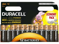 Duracell BASIC Duralock Batteries MN 1500, AA / LR6 / 1.5V, Set 12 pcs, Alkaline (EU Blister)