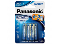 Panasonic Evolta Batteries, AAA / LR03 / 1.5V, Set 6 bucati, Alkaline (EU Blister)