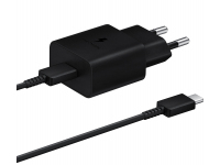 Wall Charger Samsung, 15W, 2A, 1 x USB-C, with USB-C Cable, Black EP-T1510XBEGEU