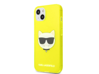 TPU Cover Karl Lagerfeld Choupette Head for Apple iPhone 13 mini Fluo Yellow KLHCP13SCHTRY (EU Blister)