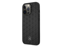 Leather Cover MERCEDES Quilted for Apple iPhone 13 Pro Max Black MEHCP13XSPSBK (EU Blister)
