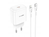 Wall Charger BLUE Power BBN3, QC, 20W With Lightning Cable White (EU Blister)
