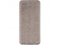 Powerbank UNIQ Fuele, 10000 mA, Standard Charge (5V) - Power Delivery - Quick Charge 3, 2 x USB - 1 x USB Type-C, Beige