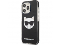 TPU Cover Karl Lagerfeld for Apple iPhone 13 Pro Max TPE Choupette Head Black KLHCP13XTPECK (EU Blister)