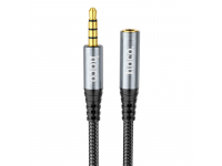 HOCO Audio Cable UPA20 3.5mm TRRS, 1 m, Black (EU Blister)