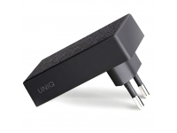 Lightning Travel Charger UNIQ Votre Slim Kit, 1 X USB Tip-C, 18W, Power Delivery, Black (EU Blister)