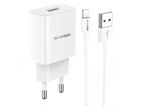 Wall Charger BLUE Power BLBA52A Gamble, 10.5W With Lightning Cable White (EU Blister)