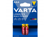 Varta Longlife Max Power Batteries , AAA/ LR03 / 1.5V, Set 2 pcs, Alkaline (EU Blister)