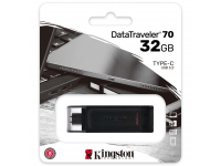 External Memory Kingston DT70, 32Gb, USB-C, Black (EU Blister)