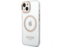 TPU Cover Guess MagSafe for Apple iPhone 14 Plus Gold GUHMP14MHTRMD (EU Blister)