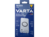 Varta Wireless Powerbank 20000mAh, 18W, Quick Charge, White (EU Blister)