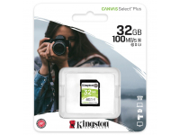 SDHC Memory Card Kingston Canvas Select Plus, 32Gb, Class 10 / UHS-1 U1 SDS2/32GB