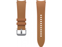 Hybrid Eco-Leather Strap for Samsung Galaxy Watch6 / Classic / Watch5 / Pro / Watch4 Series, S/M, Camel ET-SHR95SDEGEU
