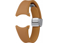 D-Buckle Hybrid Eco-Leather Strap for Samsung Galaxy Watch6 / Classic / Watch5 / Pro / Watch4 Series, 20mm, S/M, Slim, Camel ET-SHR93SDEGEU