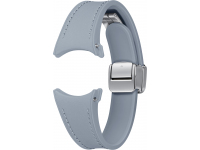 D-Buckle Hybrid Eco-Leather Strap for Samsung Galaxy Watch6 / Classic / Watch5 / Pro / Watch4 Series, 20mm, S/M, Slim, Blue ET-SHR93SLEGEU