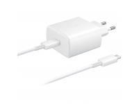 Wall Charger Samsung EP-TA845 + EP-DA705BWE, 45W, 4.05A, 1 X USB-C, with USB-C Cable, White GP-TOU021RFBWW