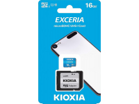 Memory Card MicroSD KIOXIA Exceria (M203) with adapter, 16Gb, Clasa 10 / UHS-1 U1, LMEX1L016GG2 (EU Blister)