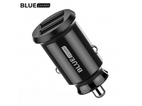 BLUE Power Car Charger USB BBZ8, 2 X USB, Black (EU Blister)