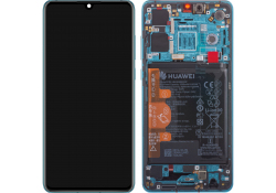 Huawei P30 Blue (Aurora Blue) LCD Display Module + Battery (New Code)