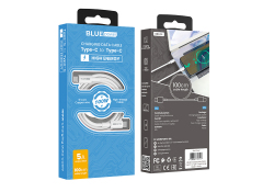 USB-C to USB-C Cable Blue Power BBX44, 100W, 5A, 1m, White