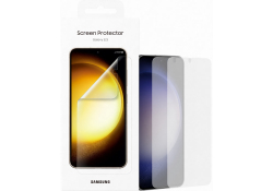 Plastic Screen Protector for Samsung Galaxy S23 S911 Full Glue Transparent EF-US911CTEGWW  (EU Blister)