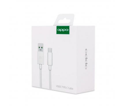 USB-A to USB-C Cable Oppo DL129, 20W, 4A, 1m, White