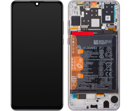 Huawei P30 lite (New Edition) Pearl White LCD Display Module + Battery