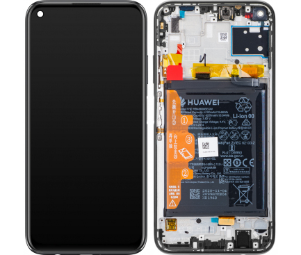 LCD Display Module for Huawei P40 lite, with Battery, Black