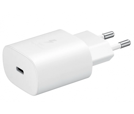 Wall Charger Samsung, 25W, 3A, 1 x USB-C, with USB-C Cable, White EP-TA800XWEGWW