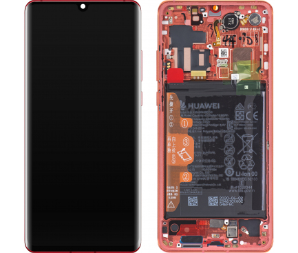 LCD Display Module for Huawei P30 Pro, with Battery, Amber Sunrise