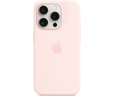 Silicone Case with MagSafe for Apple iPhone 15 Pro, Light Pink MT1F3ZM/A