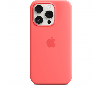 Silicone Case with MagSafe for Apple iPhone 15 Pro, Guava MT1G3ZM/A