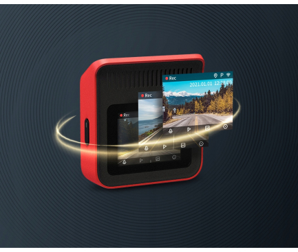 Dash Camera 70mai A400, 2k, Wi-Fi, 2inch LCD, Red