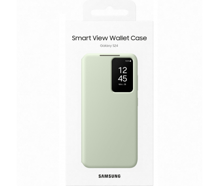 Smart View Wallet Case for Samsung Galaxy S24 S921, Light Green EF-ZS921CGEGWW 