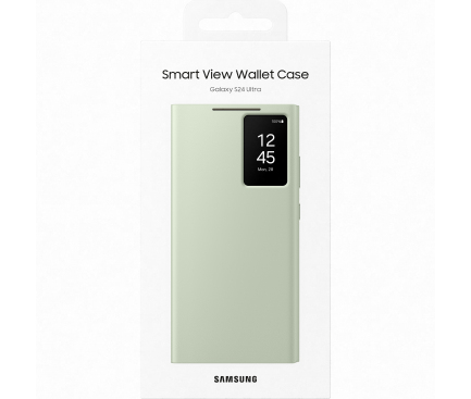 Smart View Wallet Case for Samsung Galaxy S24 Ultra S928, Light Green EF-ZS928CGEGWW 