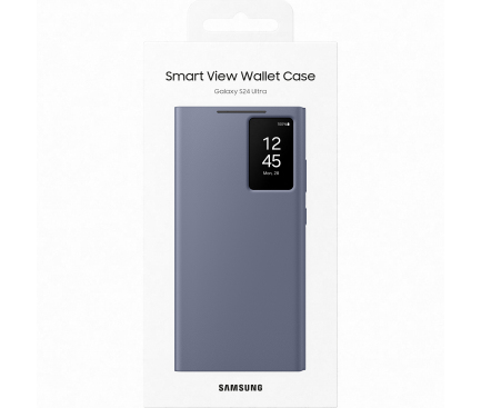 Smart View Wallet Case for Samsung Galaxy S24 Ultra S928, Violet EF-ZS928CVEGWW 