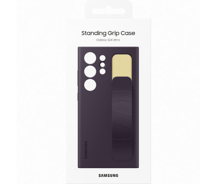 Standing Grip Case for Samsung Galaxy S24 Ultra S928, Dark Violet EF-GS928CEEGWW 