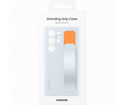 Standing Grip Case for Samsung Galaxy S24 Ultra S928, Light Blue EF-GS928CLEGWW 
