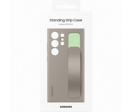 Standing Grip Case for Samsung Galaxy S24 Ultra S928, Taupe EF-GS928CUEGWW 