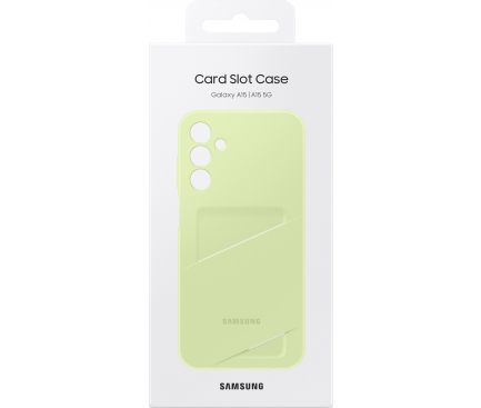 Card Slot Case for Samsung Galaxy A15 5G A156 / A15 A155, Lime EF-OA156TMEGWW