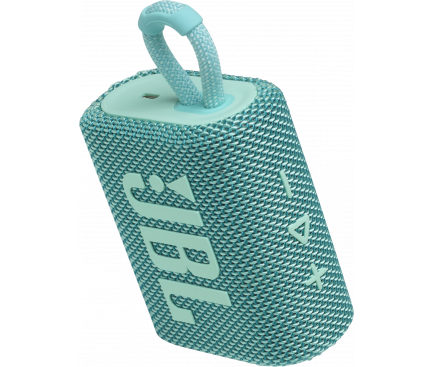 Bluetooth Speaker JBL GO 3, 4.2W, Pro Sound, Waterproof, Teal JBLGO3TEAL 
