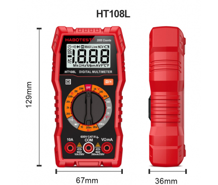 Digital Multimeter Habotest HT108L