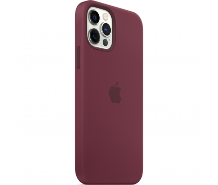 Silicone Case with MagSafe for Apple iPhone 12 Pro Max, Plum MHLA3ZM/A (Damaged Package)