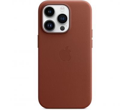 Leather Case with MagSafe for Apple iPhone 14 Pro Max, Umber MPPQ3ZM/A (Damaged Package)