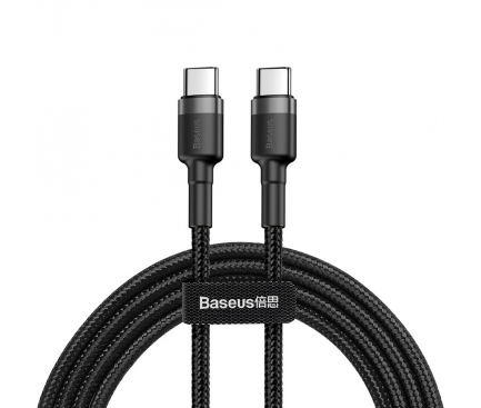 USB-C to USB-C Cable Baseus Cafule, 60W, 3A, 2m, Black CATKLF-HG1 