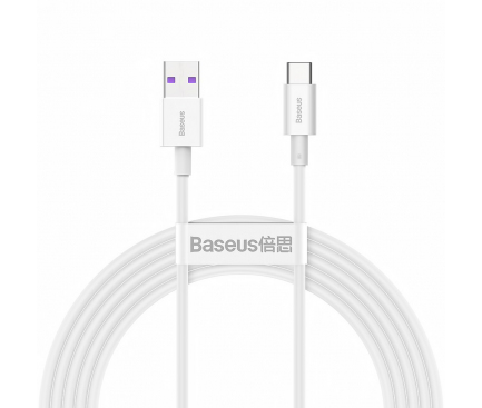 USB-A to USB-C Cable Baseus Superior Series, 66W, 6A, 2m, White CATYS-A02 
