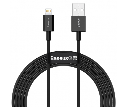 USB-A to Lightning Cable Baseus Superior Series, 20W, 2.4A, 2m, Black CALYS-C01 